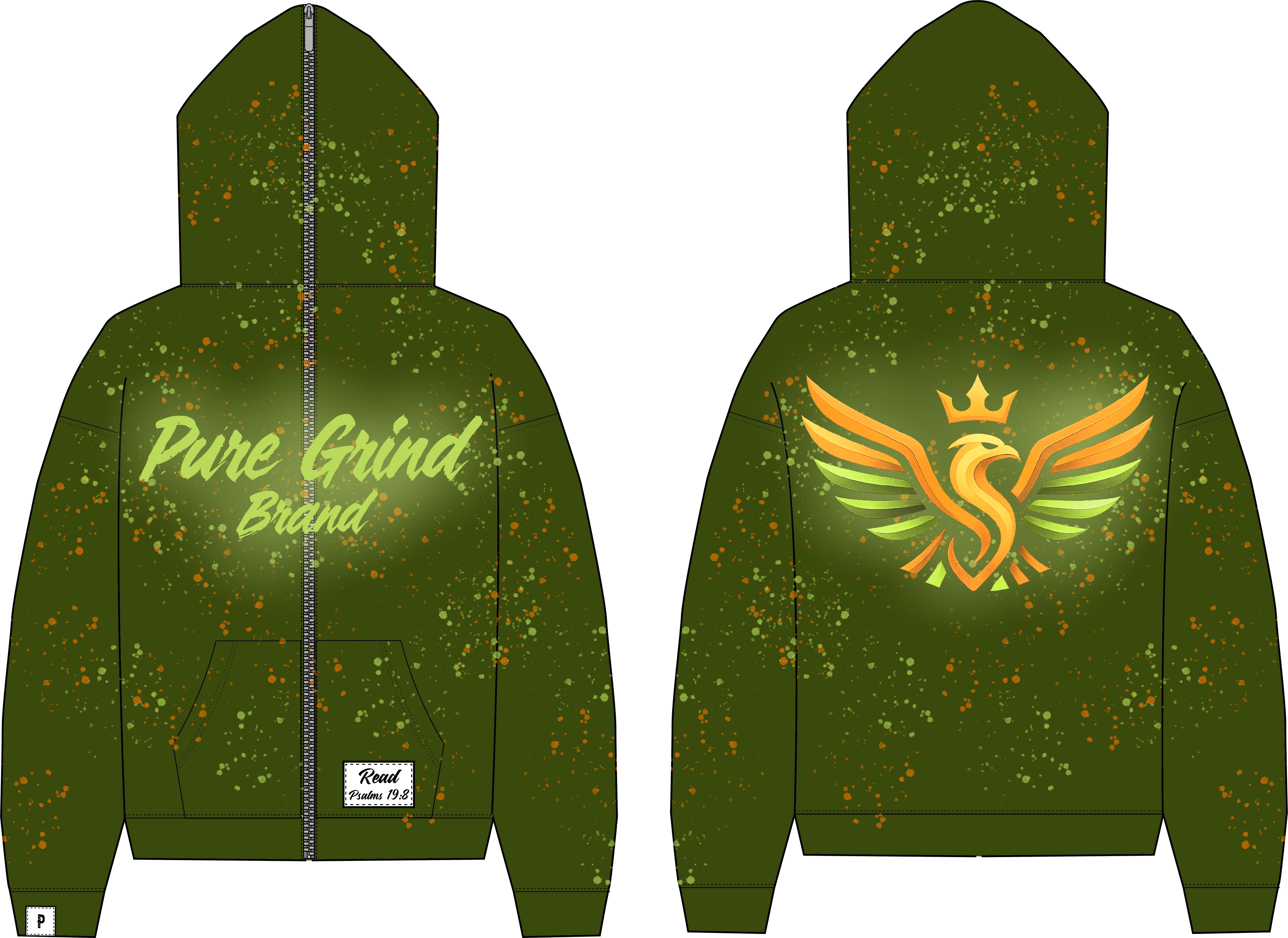 Green Pure Grind Hoodie