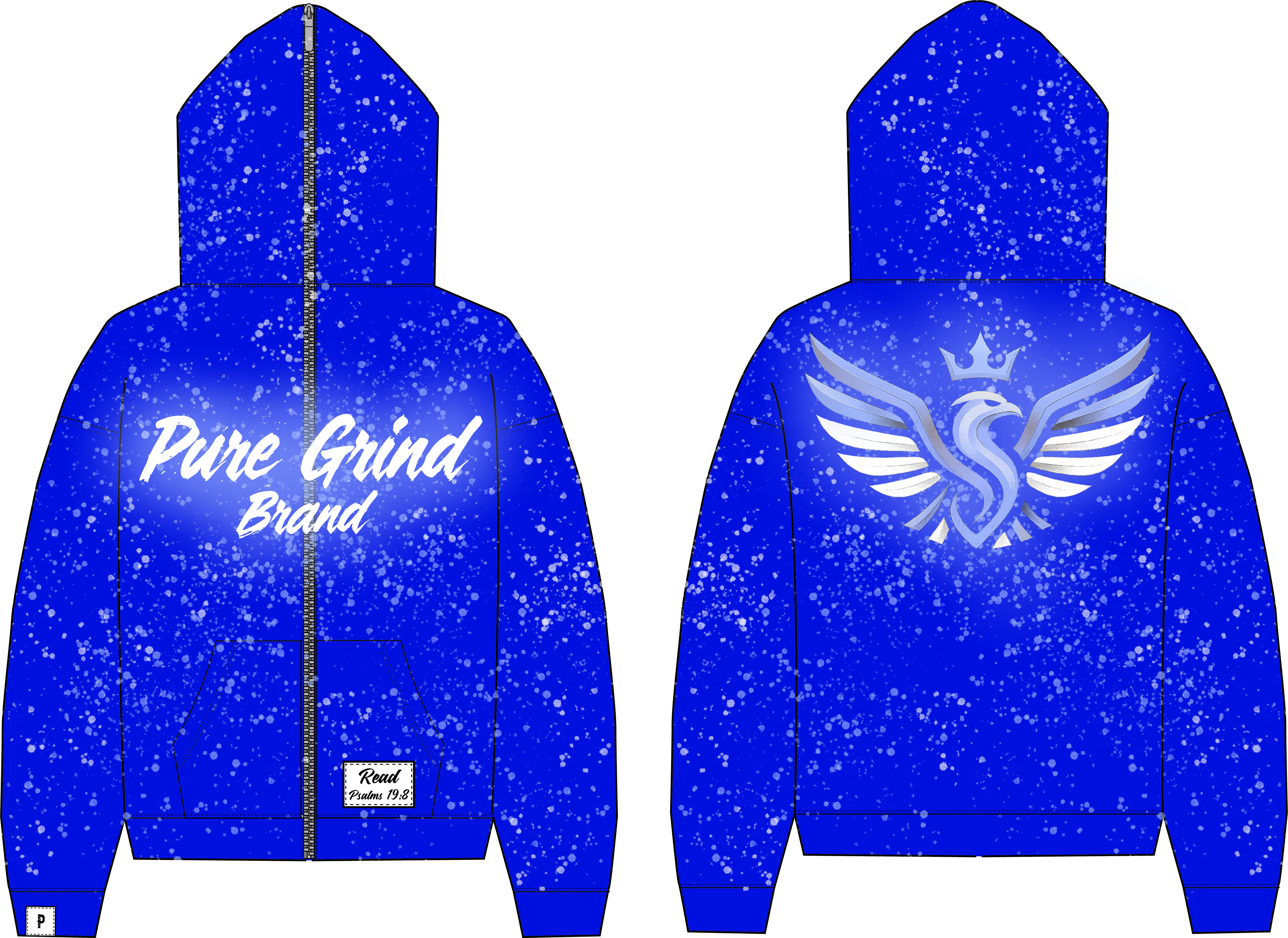 Blue Pure Grind Hoodie